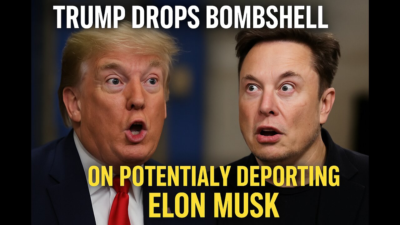 BREAKING !!!🚨 🚨 Trump Shocks Crowd: “Maybe We Deport Elon Musk!” — Political Chaos Erupts