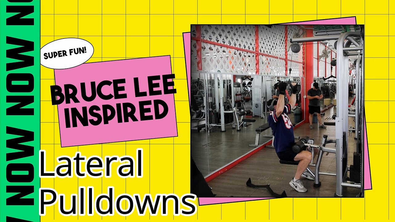 🥋 Train Like Bruce Lee with Lateral Pull Downs 🏋️‍♂️🔥