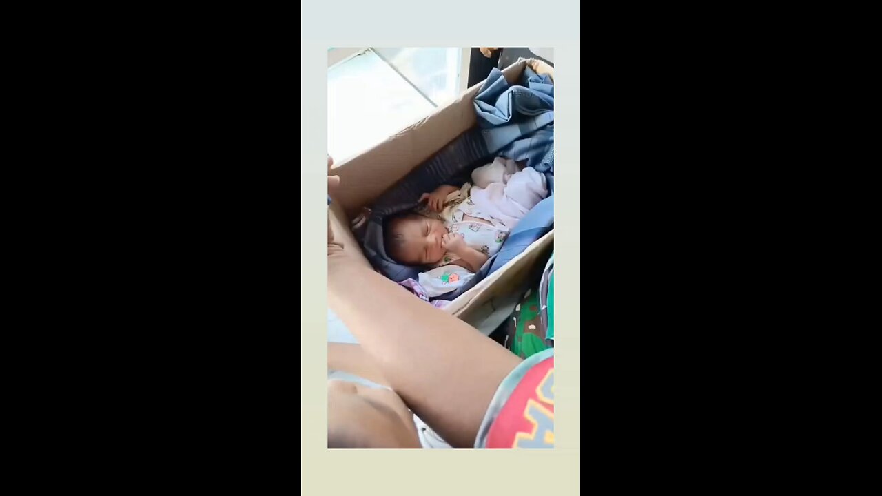 baby abandoned on the veranda