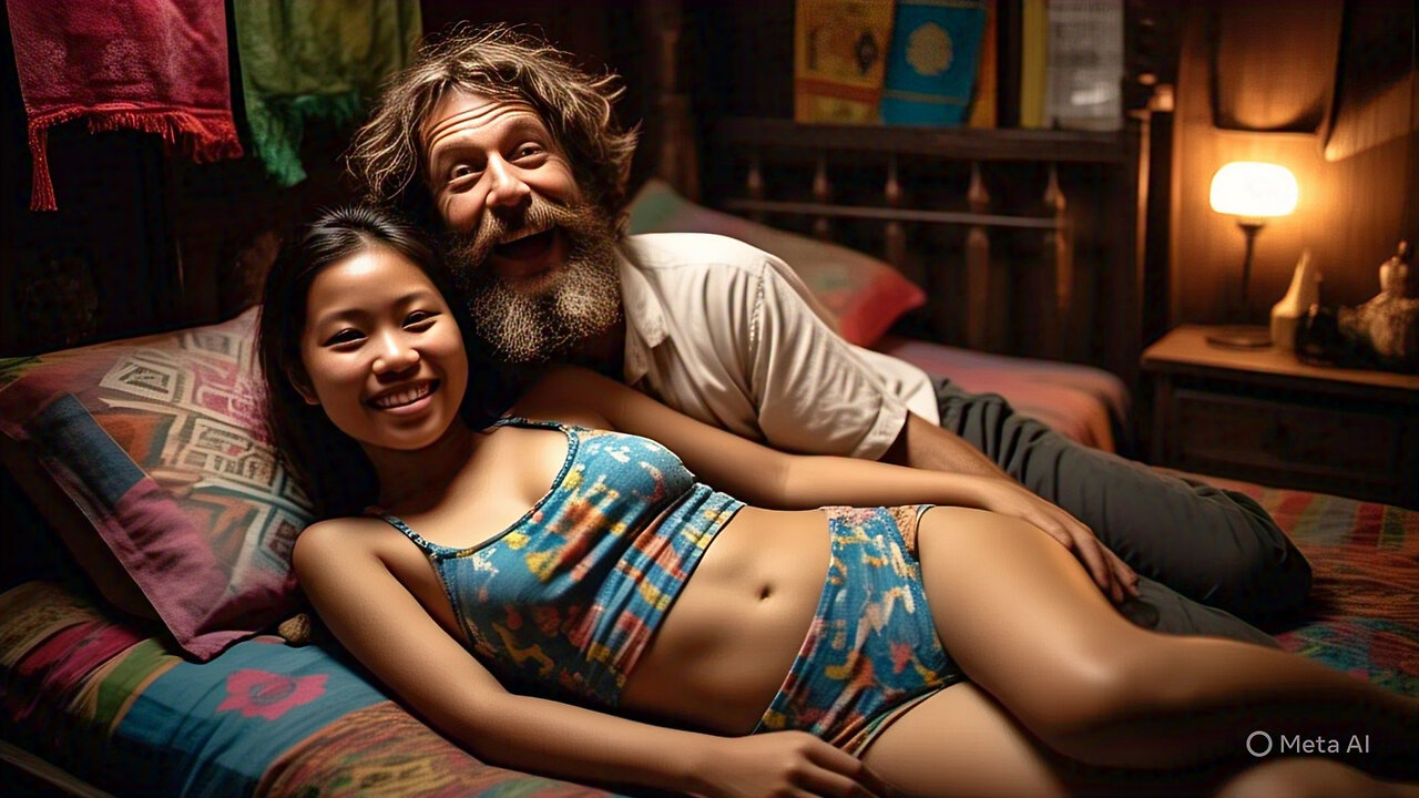 When you travel and finally bring a tiny asian girlfriend to your low budget room