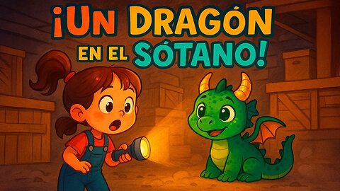 El dragón del sótano | Cuento infantil mágico para dormir 🌙🐉 | Relato animado para niños