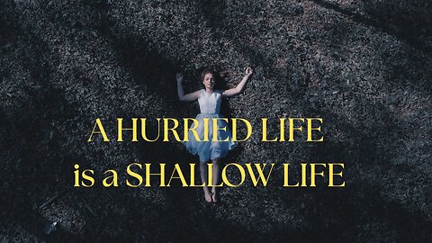 🌟 ️A HURRIED LIFE is a SHALLOW LIFE ~ JARED RAND’s GLOBAL MEDITATION CALL 09-07-25