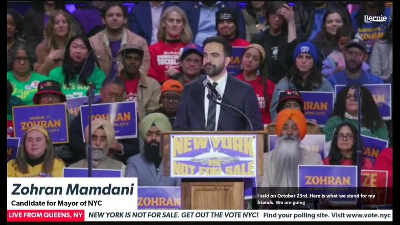 Mamdani Rallys For His "Free" Stuff