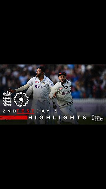 India Vs England Test Match Thriller With A Fabulous Bowling By Team india Won the test match