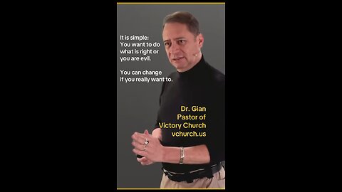 Change. Dr. Gian Pastor of Victory Church vchurch.us