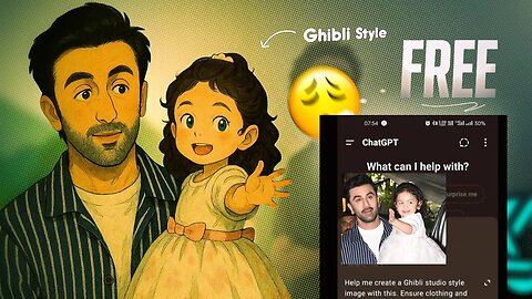How to make Ghibli Art in Chat Gpt FREE | Create Unlimited Images