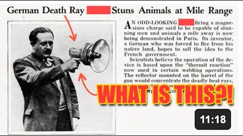 In 1924 He Demonstrated A Death Ray in London. The Photos Still Exist