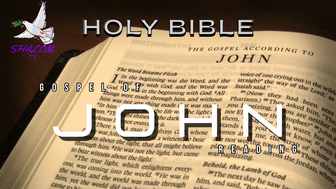 Complete Reading Of Gospel of JOHN (NIV) | HOLY BIBLE
