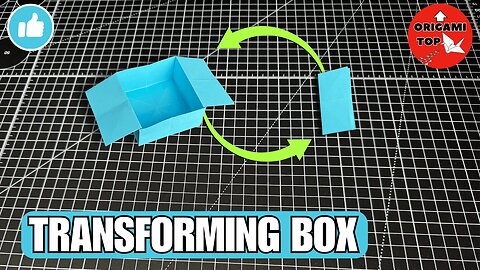 Origami Transforming Box 📦 | DIY Easy Paper Box Tutorial for Small Items
