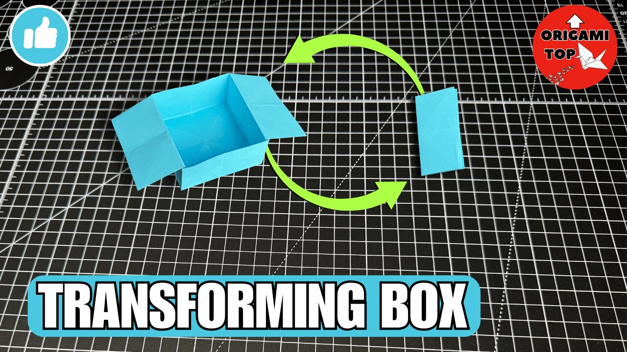 Origami Transforming Box 📦 | DIY Easy Paper Box Tutorial for Small Items