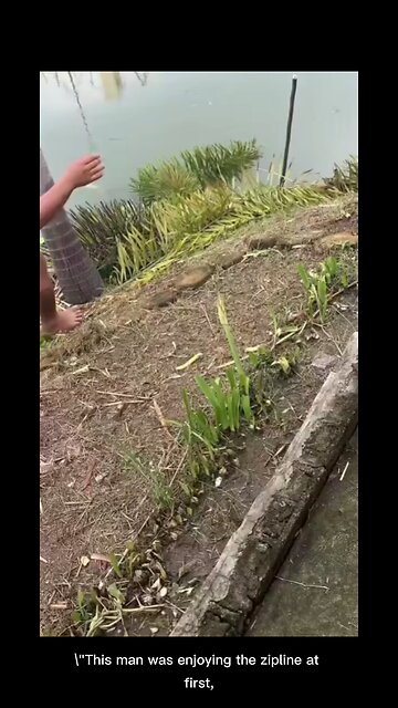 ZIPLINE GONE WRONG, 😥😥