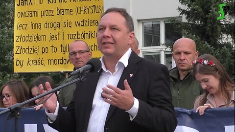 Michał GWODERA: Przemówienie - start 2. Marszu Stop Masowej Imigracji - Warszawa 24.8.2025