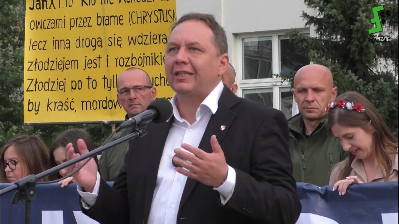 Michał GWODERA: Przemówienie - start 2. Marszu Stop Masowej Imigracji - Warszawa 24.8.2025