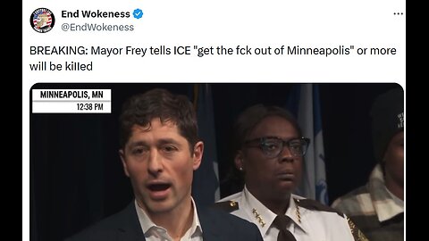 MN Mayor Frey tells ICE to get the F out or be killed