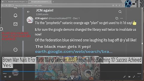 Brown Man Nails It For Turtle Island Takeover, m33 Predictive Programming 101 Success Achieved Yes!