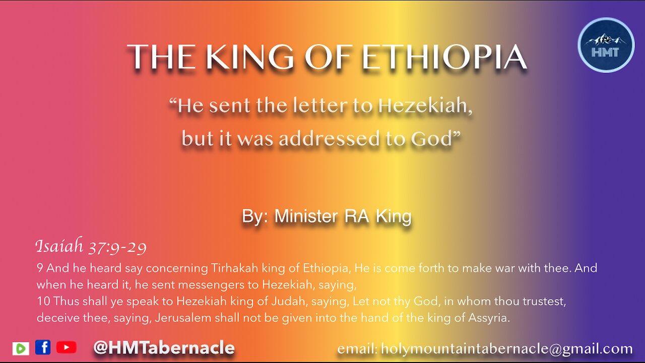 THE KING OF ETHIOPIA