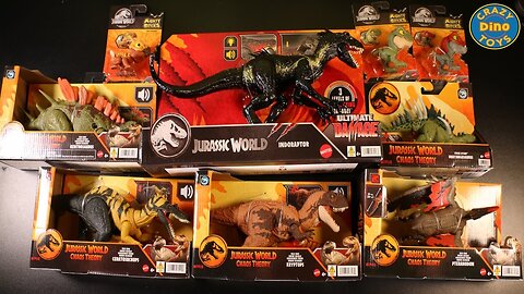 9 New Jurassic World Chaos Theory Dinosaur Toys Unboxed 2025 Darius & Baryonyx Peril Pack @Target