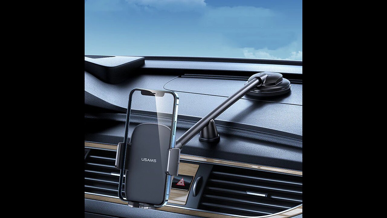 Universal Adjustable Car Phone Mount, for Dashboard or Windshield