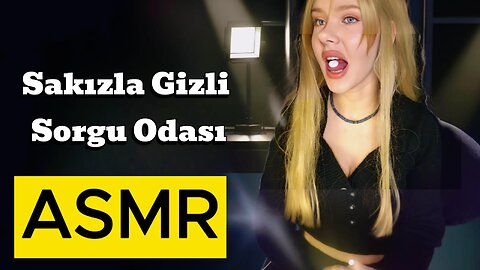 ASMR Türkçe I Sakızla Gizemli Sorgu Odası. Roleplay