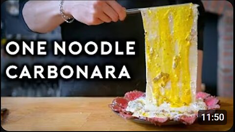 "Making Japan’s Viral One Noodle Carbonara 🍜🥓 | Anything with Alvin"