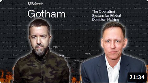 Palantir’s “Gotham” A.I. SURVEILLANCE SYSTEM And Peter Thiel’s 4-Part Series ON THE ANTICHRIST!!!