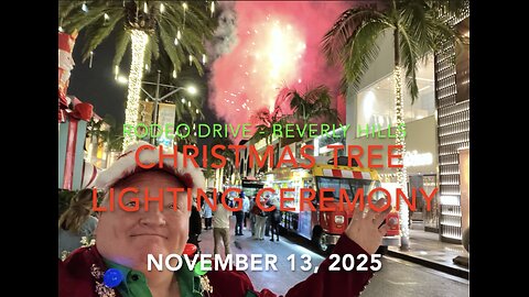 BEVERLY HILLS RODEO DRIVE CHRISTMAS TREE LIGHT CEREMONY DINNER AT MASTROS STEAKHOUSE 11-13-2025