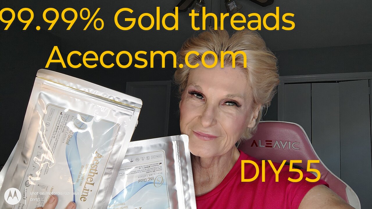 Acecosm.com Gold threads Vermillion boarder long lasting DIY55