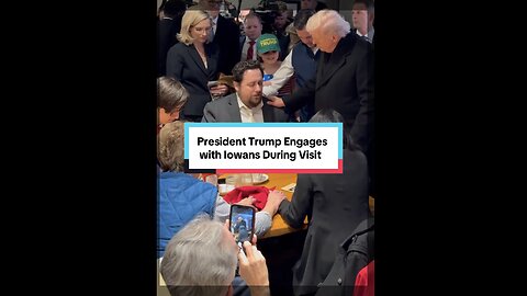 President Trump Engages With Iowans Ahead of Iowa Rally