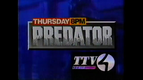 February 2, 1994 - WTTV Indianapolis TV Promos & Bumper for 'Predator' & 'Predator 2'