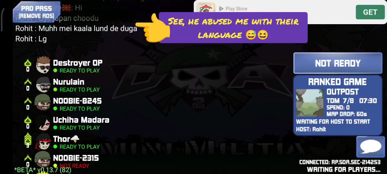 Mini militia ranked game