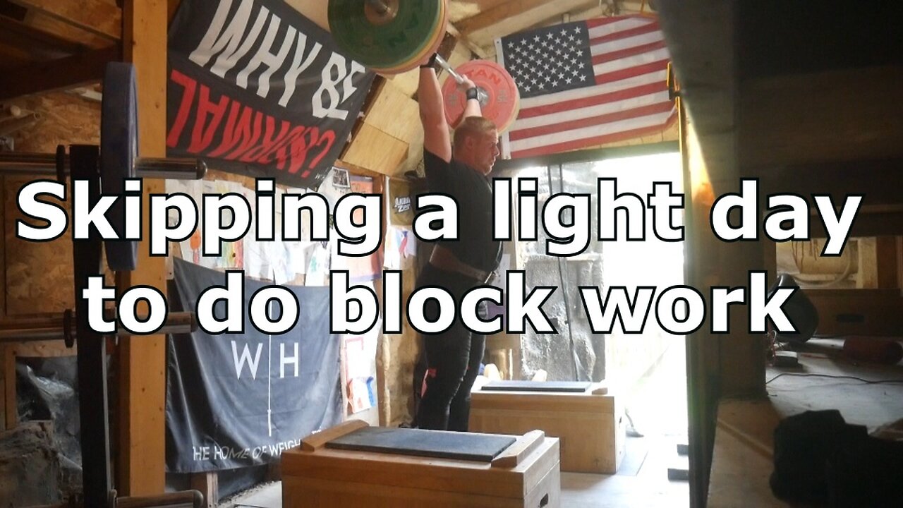 Commentary - Skipping a light day to do block work