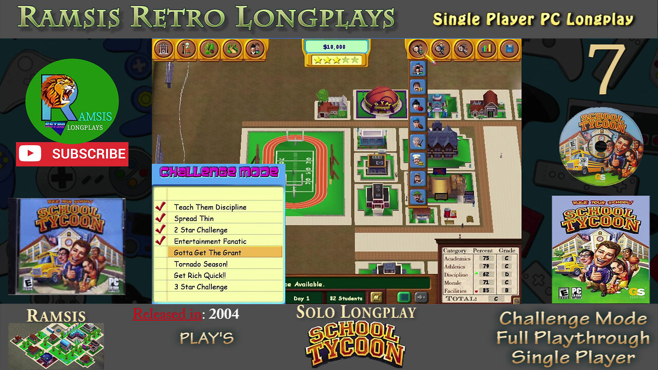 School Tycoon | PC Game | 2004 | Intermediate Level #5 | Challenge Mode