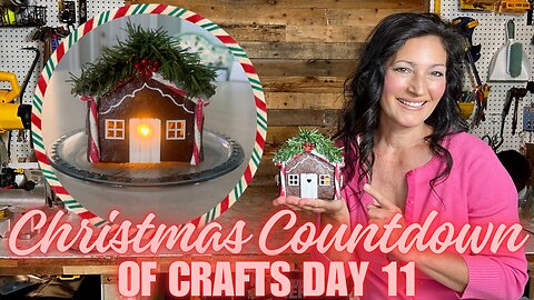 How to Make a Gingerbread House using Mud Dirt | Christmas Countdown of Crafts Nature Edition Day 11