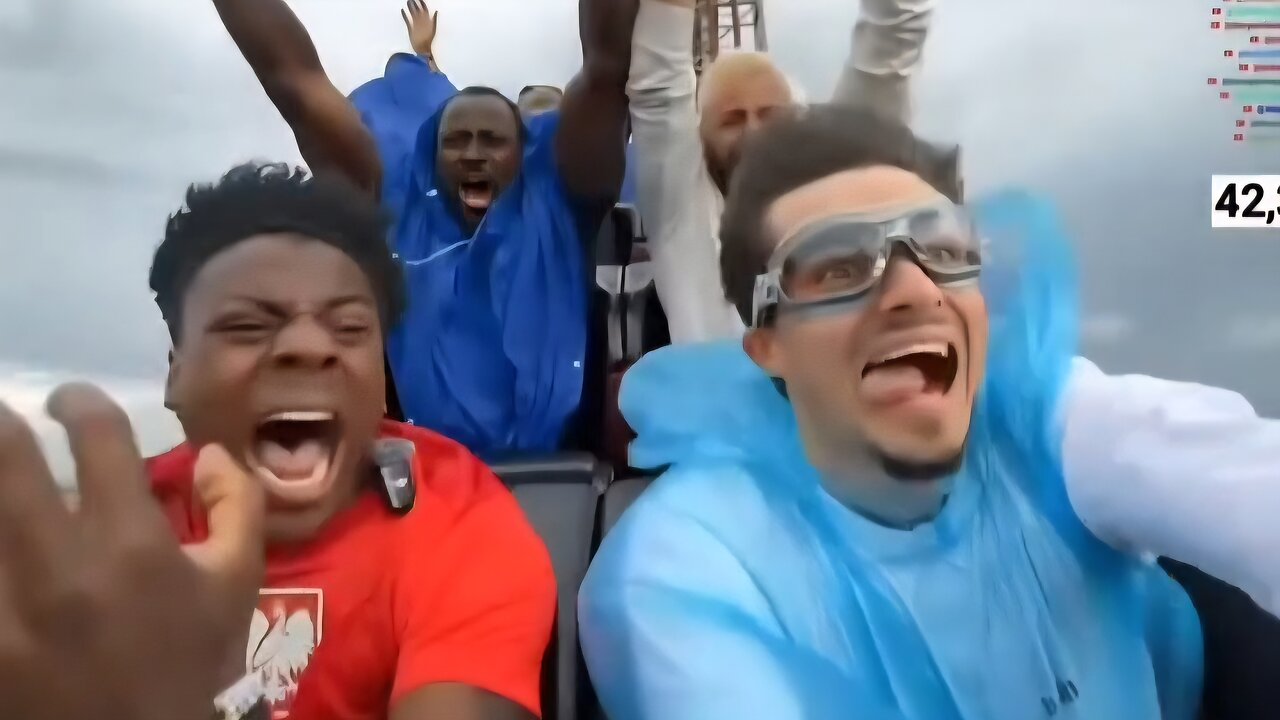 ishowspeed and Slipz take a Roller Coaster ride in Poland 🇵🇱