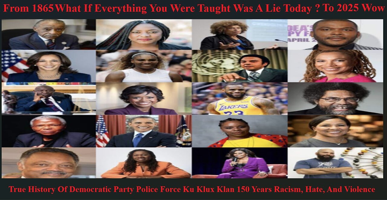 True History Of Democratic Party Police Force Ku Klux Klan 160 Years Racism, Hate, And Violence