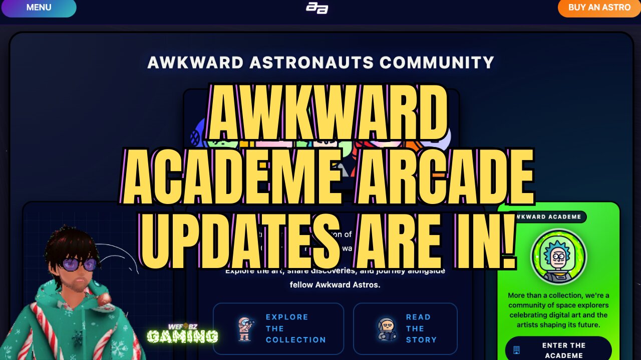 Wefobz Gaming: New Updates Are In! - Awkward Academe Arcade [VTuber]