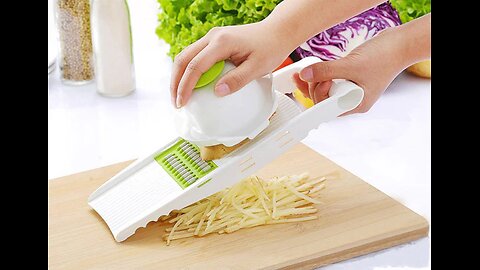 Amazingly Accurate & Fast 5-in-1 Vegetable Slicer