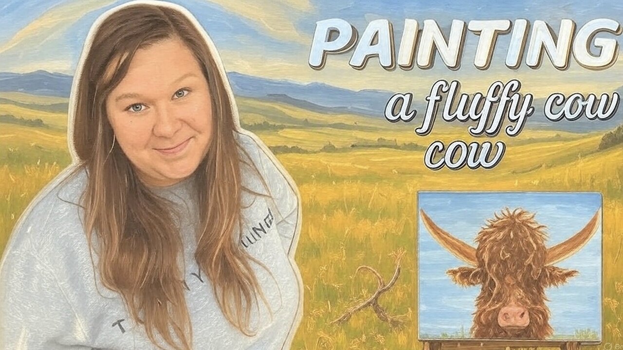 Painting | Teaching myself how to paint a Highland Cow | I have no idea what I’m doing, send help!