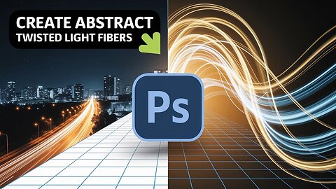 How to Create Abstract Twisted Light Effect in Photoshop