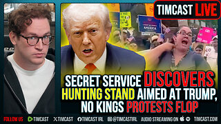 Secret Service Discovers HUNTING STAND Aimed At Trump, No Kings Protests FLOP
