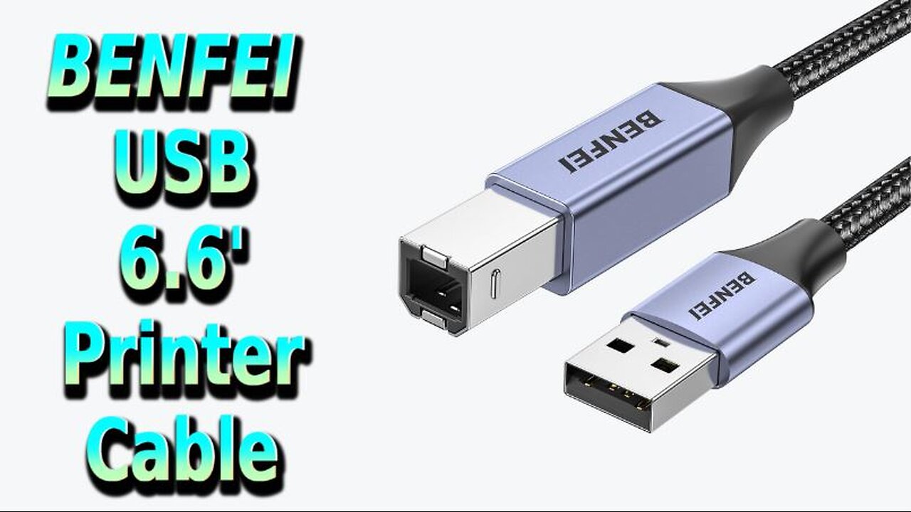 BENFEI 6.6' USB Printer Cable