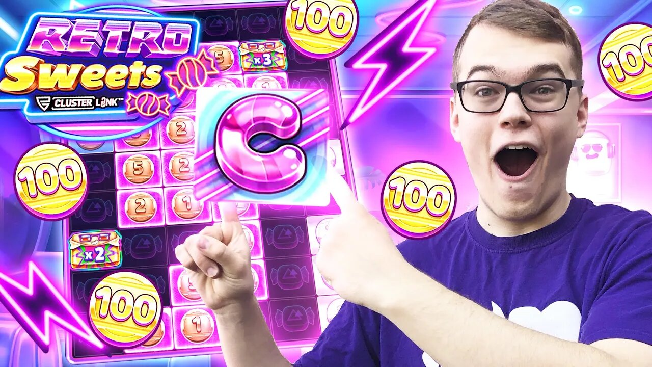 RETRO SWEETS SLOT PAYS MASSIVE!