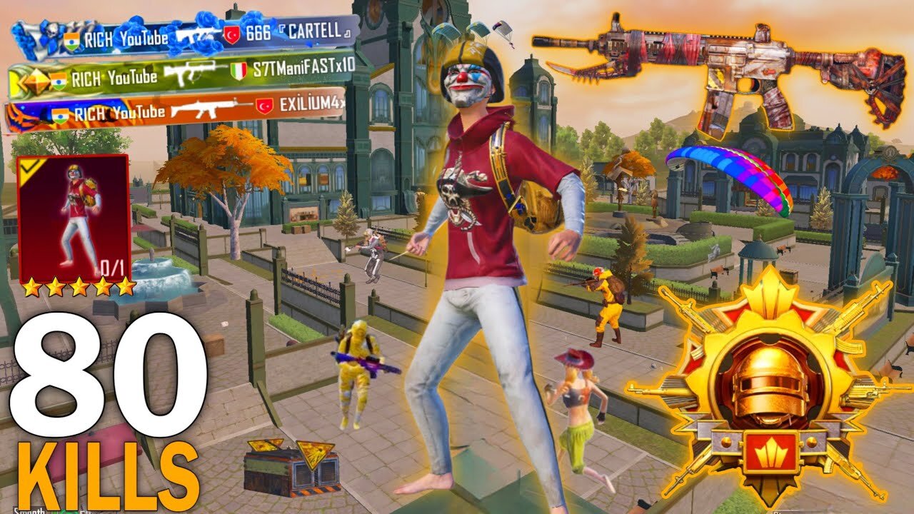 80 Kills🔥 IN 20 MINUTES NEW HARDEST GAMEPLAY 🥵 Pubg mobile - Pubg RICH