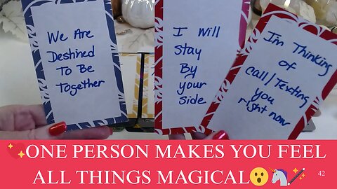 💖ONE PERSON MAKES YOU FEEL ALL THINGS MAGICAL😮🦄🪄PERFECT TIMING 🙏