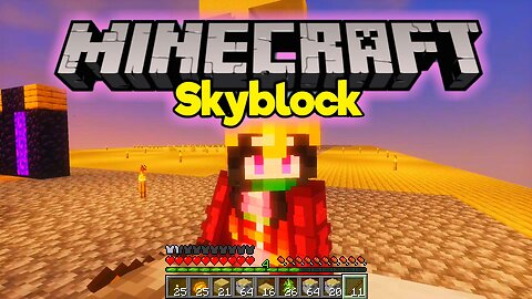 25th Episode MINECRAFT SKYBLOCK Milestone! Nether Farm & Overworld Expansion