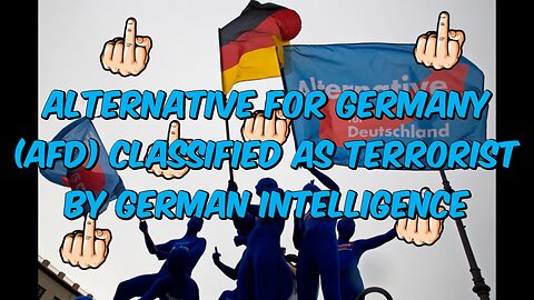🚨 Alternative for Germany (AfD) Classified as Terrorist by German Intelligence 🚫