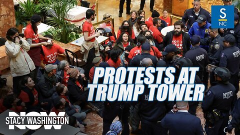 Terrorist Supporting Students Protest At Trump Tower