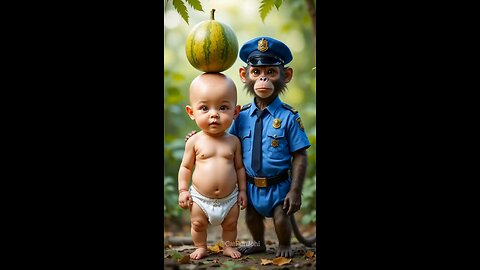 baby monkey funny vedio