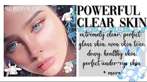 ༉‧₊˚𝓬𝓻𝔂𝓼𝓽𝓪𝓵𝓵𝓲𝓷𝓮 :powerful clear skin subliminal *ೃ࿐ calm version