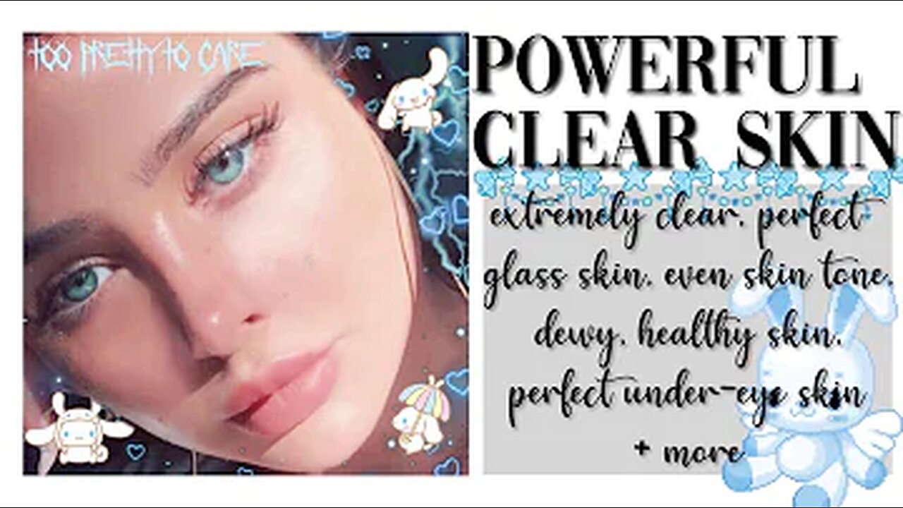 ༉‧₊˚𝓬𝓻𝔂𝓼𝓽𝓪𝓵𝓵𝓲𝓷𝓮 :powerful clear skin subliminal *ೃ࿐ calm version